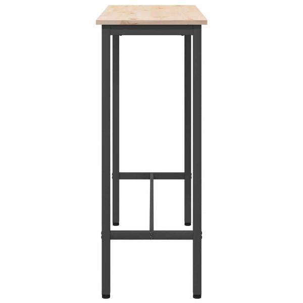 Маса Естествен 100 x 40 x 101 см Инженерна дървесина и стомана