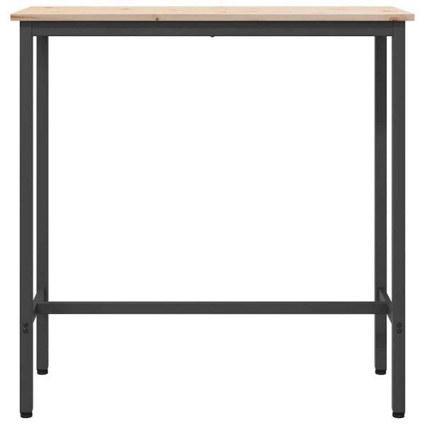 Маса Естествен 100 x 40 x 101 см Инженерна дървесина и стомана