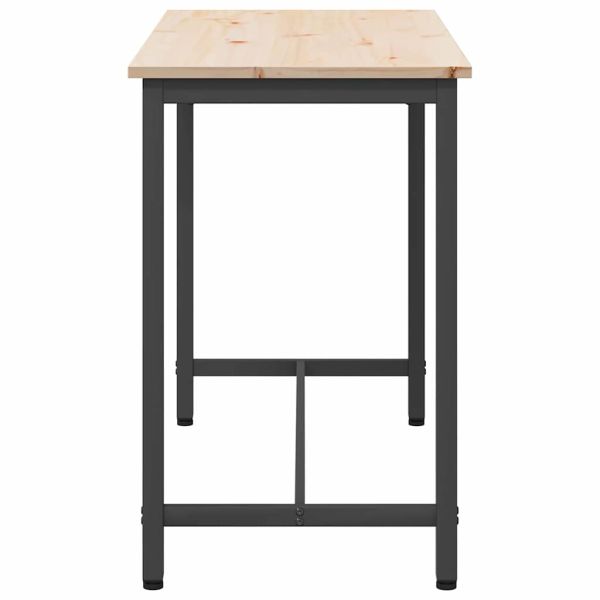 Маса Естествен 100 x 50 x 77 см Инженерна дървесина и стомана