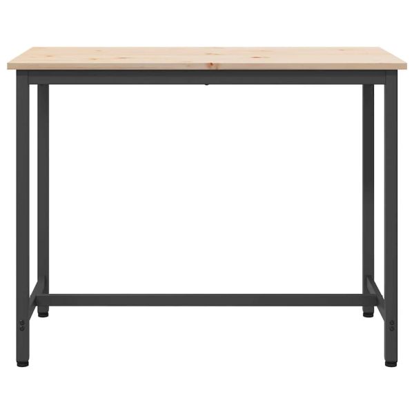 Маса Естествен 100 x 50 x 77 см Инженерна дървесина и стомана