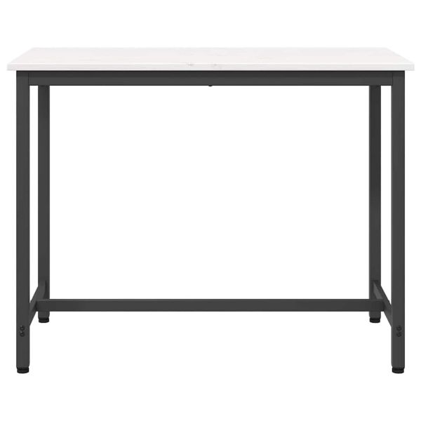 Маса Бяло 100 x 50 x 77 см Инженерна дървесина и стомана