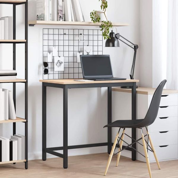 Маса Естествен 80 x 50 x 77 см Инженерна дървесина и стомана