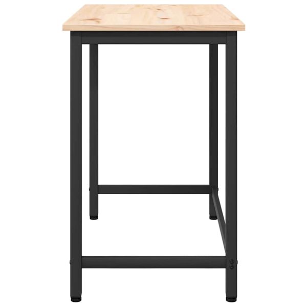 Маса Естествен 80 x 50 x 77 см Инженерна дървесина и стомана