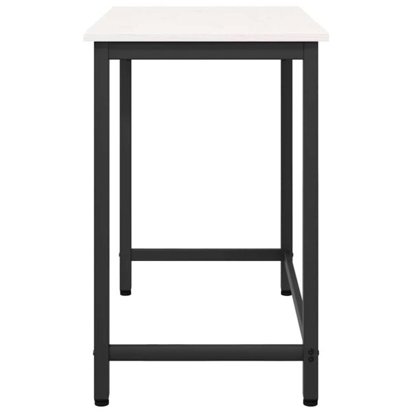 Маса Бяло 80 x 50 x 77 см Инженерна дървесина и стомана