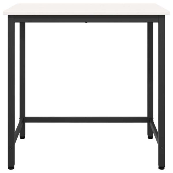 Маса Бяло 80 x 50 x 77 см Инженерна дървесина и стомана