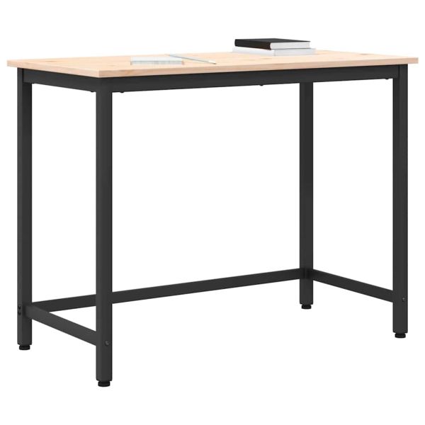 Маса Естествен 100 x 50 x 77 см Инженерна дървесина и стомана