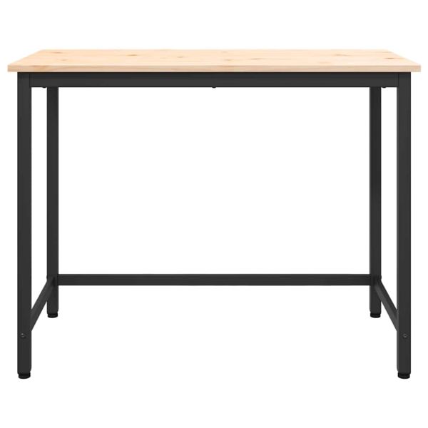 Маса Естествен 100 x 50 x 77 см Инженерна дървесина и стомана