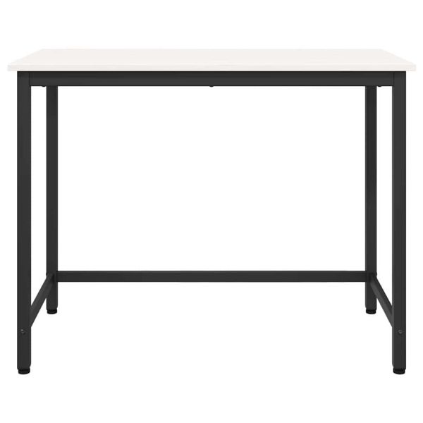 Маса Бяло 100 x 50 x 77 см Инженерна дървесина и стомана