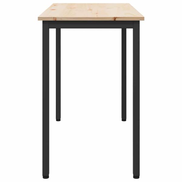 Маса Естествен 100 x 50 x 77 см Инженерна дървесина и стомана