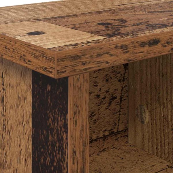 Стенен закачалка за палта с рафт Старо дърво 50 x 16 x 26 см