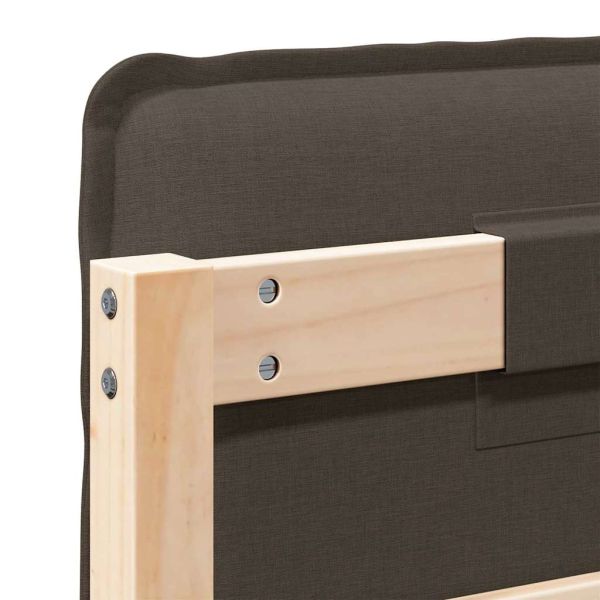 Тапицирана табла с таблото Естествено и светло сиво 135 cm