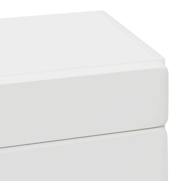 Банен стенен шкаф TULUM Бяло 37 x 24,5 x 86 см Инженерно дърво