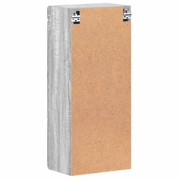 Банен стенен шкаф с рафт TULUM Сив Сонома 37 x 24,5 x 86 см