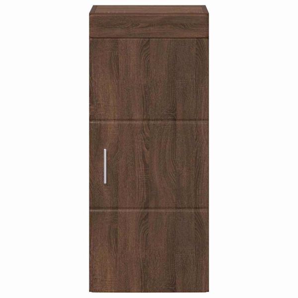 Банен стенен шкаф с рафт TULUM Кафяв дъб 37 x 24,5 x 86 см