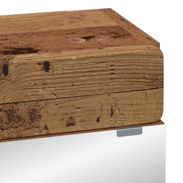 Шкаф с огледало за баня TULUM Старо дърво 60 x 16,5 x 78 см