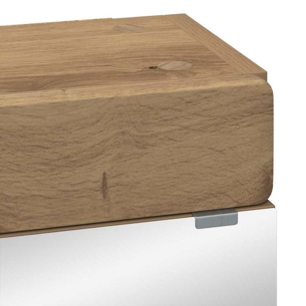 Шкаф с огледало за баня с рафт TULUM Дъб 60 x 16,5 x 78 см