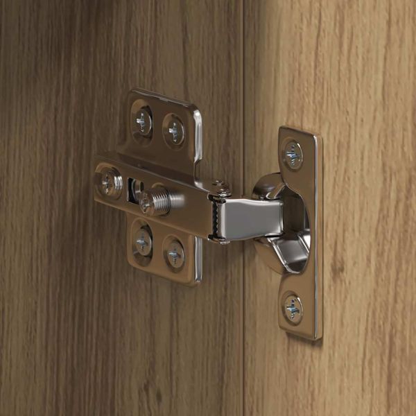 Шкаф с огледало за баня с рафт TULUM Дъб 60 x 16,5 x 78 см