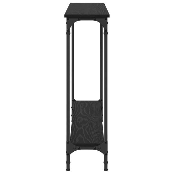 Конзолна маса Черния дъб 100 x 22,5 x 75 см Инженерно дърво