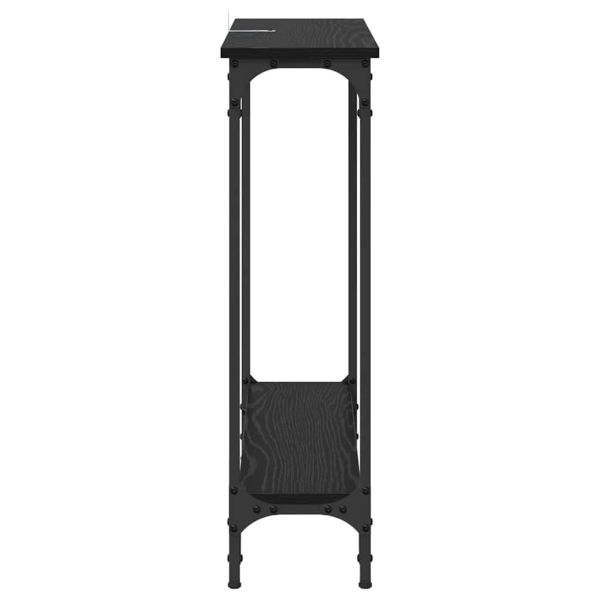 Конзолна маса Черния дъб 75 x 22,5 x 75 см Инженерно дърво