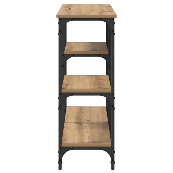 Конзолна маса с рафт Дъб 80 x 29 x 75 см Инженерно дърво