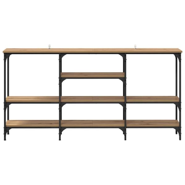 Конзолна маса дъб артизан 160 x 29 x 80 см Инженерно дърво