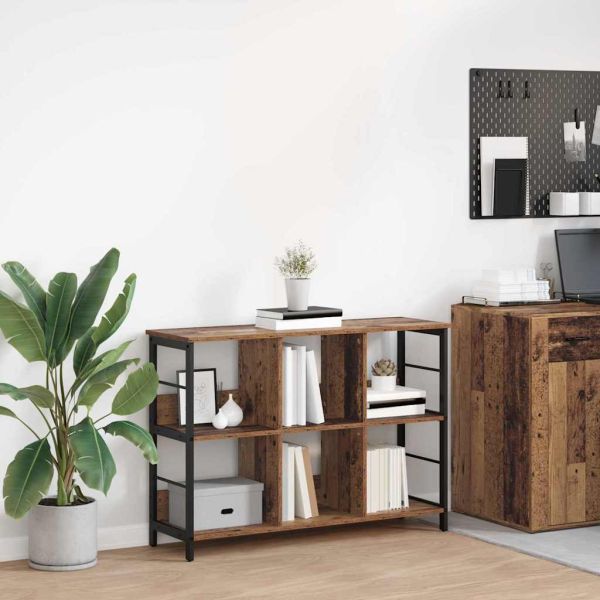 Рафт за книги Старо дърво 102 x 32 x 72,5 см Инженерно дърво