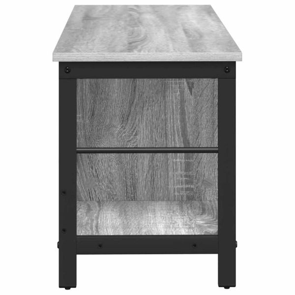 Рафт за книги Сив Сонома 102 x 32 x 40,5 см Инженерно дърво