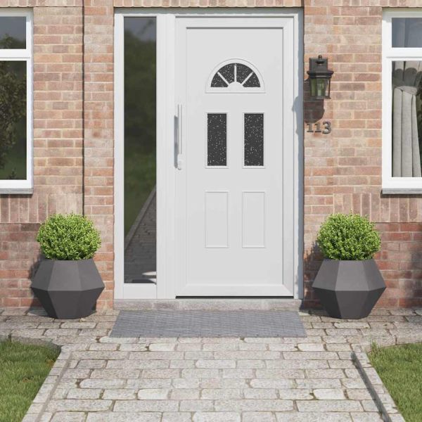 Кашпа 2 pcs Черно 50 x 50 x 40 cm Стомана