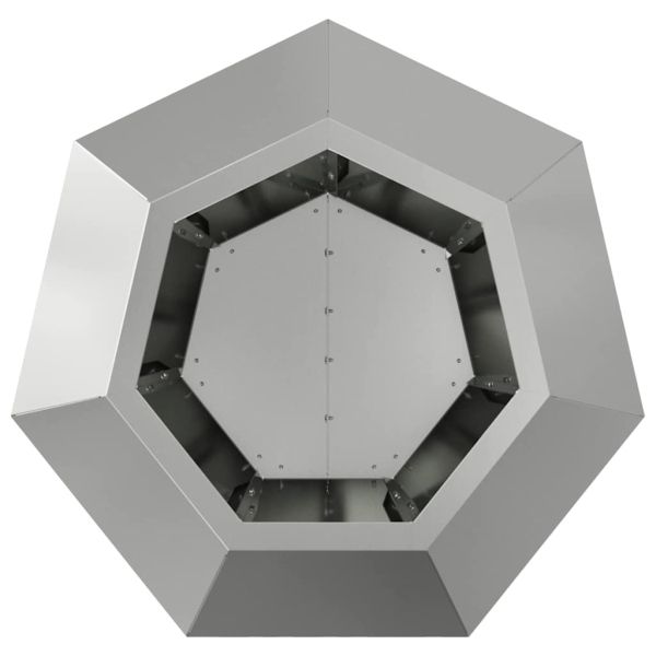 Кашпа Сребрист 50 x 50 x 40 cm Галванизирана стомана