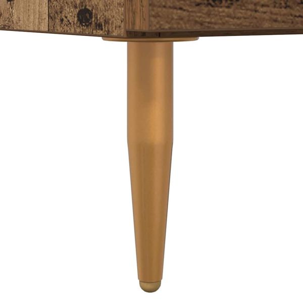 Нощно шкафче с чекмедже 2 pcs Старо дърво 40 x 35 x 47,5 см