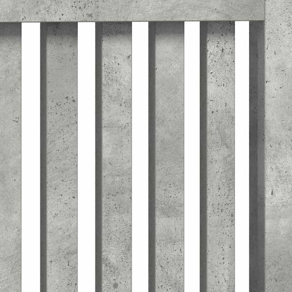 Калъф за радиатор Циментено сиво 152 x 19 x 81,5 cm