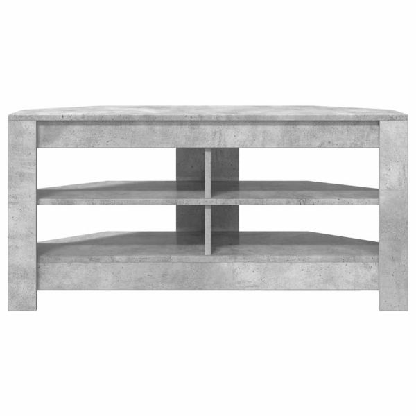 Ъгловшкафзателевизор Циментено сиво 102 x 40,5 x 45 см