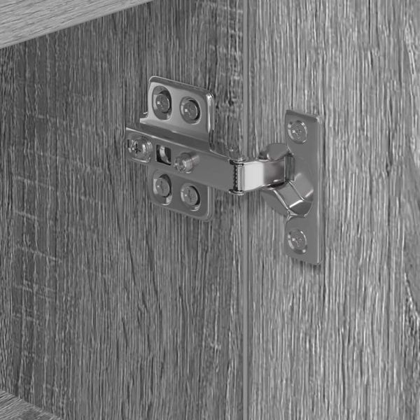 Ъглов кабинет за LED телевизор Сив Сонома 100x40x68см