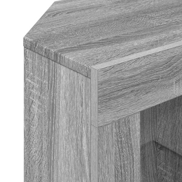 Ъглов кабинет за LED телевизор Сив Сонома 100 x 40 x 50 cm