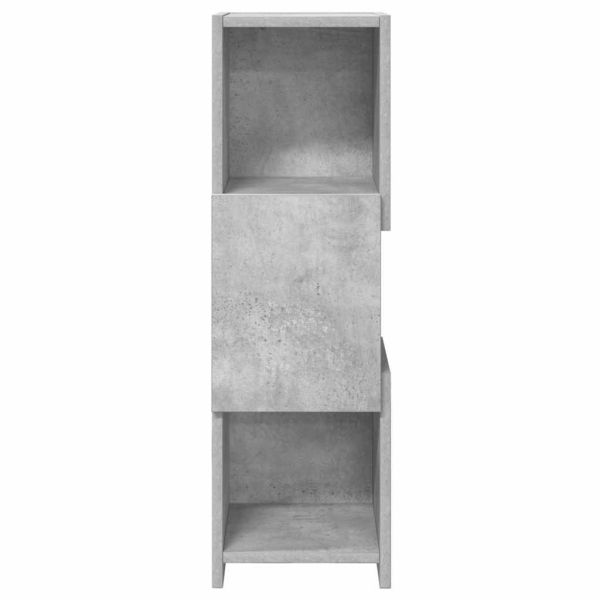 Ъглов шкаф Циментено сиво 25,5x25x80см Инженерно дърво