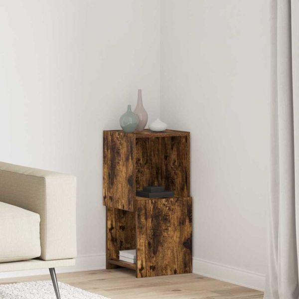 Ъглов шкаф Димян дъб 30,5x30x65см Инженерно дърво