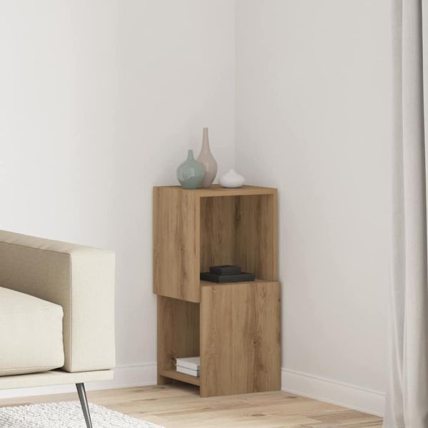 Ъглов шкаф Дъб 30,5x30x65см Инженерно дърво