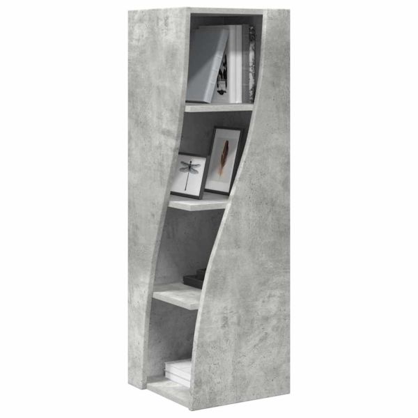 Ъглов шкаф Циментено сиво 32x32x102см Инженерно дърво