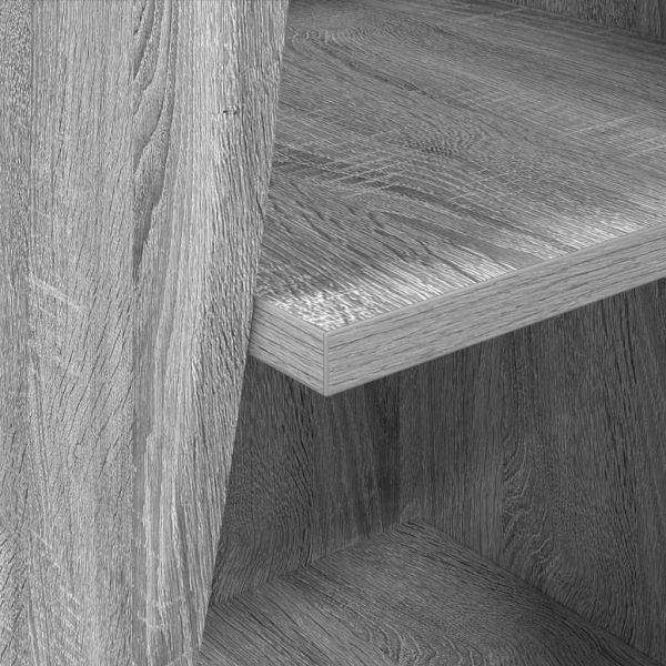 Ъглов шкаф Сив Сонома 32x32x102см Инженерно дърво