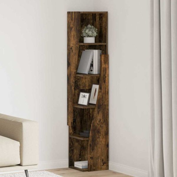 Ъглов шкаф Димян дъб 27,5x27x140см Инженерно дърво