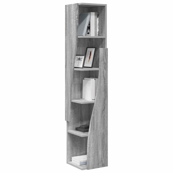 Ъглов шкаф Сив Сонома 27,5x27x140см Инженерно дърво