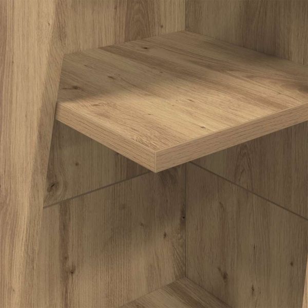 Ъглов шкаф Дъб 27,5x27x140см Инженерно дърво