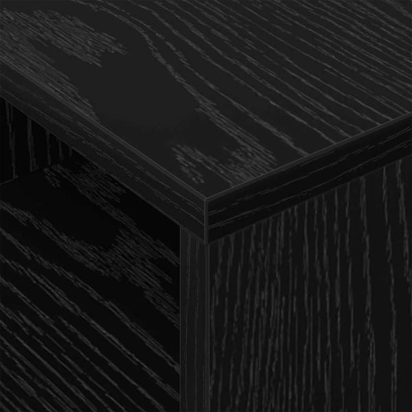 Крайна масичка 2 pcs Черния дъб 30,5 x 30 x 45 см