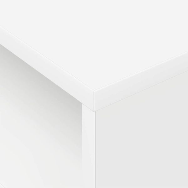 Крайна масичка Бяло 40,5 x 40 x 45 см Инженерно дърво