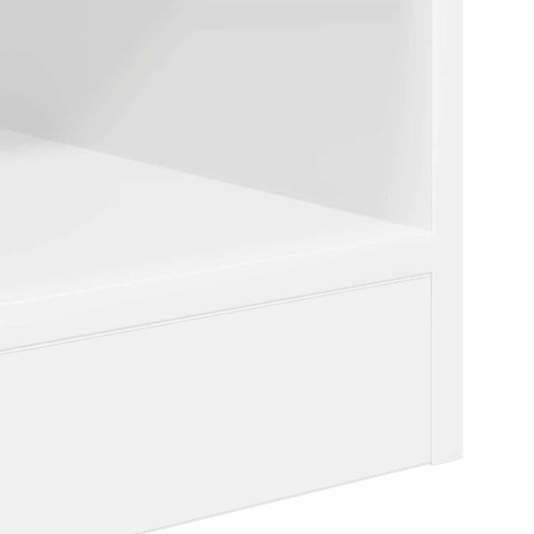 Крайна масичка 2 pcs Бяло 40,5 x 40 x 45 см Инженерно дърво