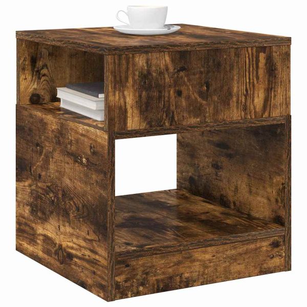 Крайна масичка Димян дъб 40,5 x 40 x 45 см Инженерно дърво