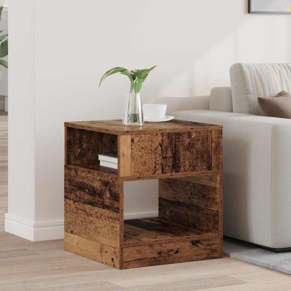 Крайна масичка Старо дърво 40,5 x 40 x 45 см Инженерно дърво