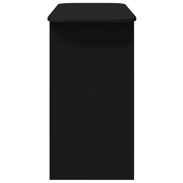 Конзолна маса Черно 93 х 40 х 75 см Инженерно дърво