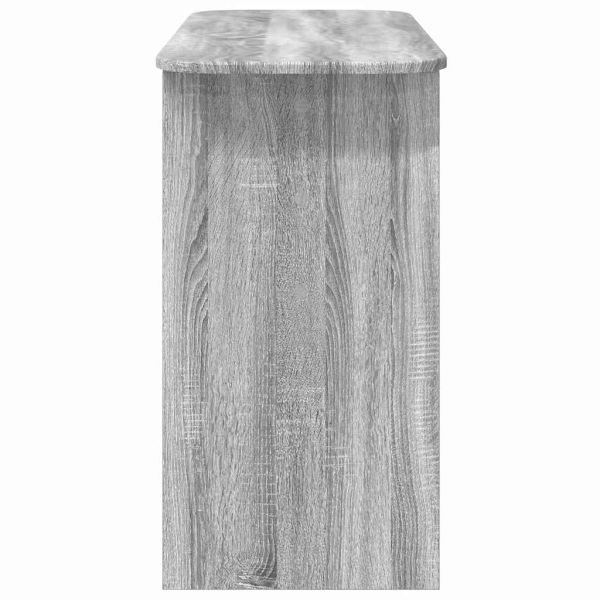 Конзолна маса Сив Сонома 93 х 40 х 75 см Инженерно дърво