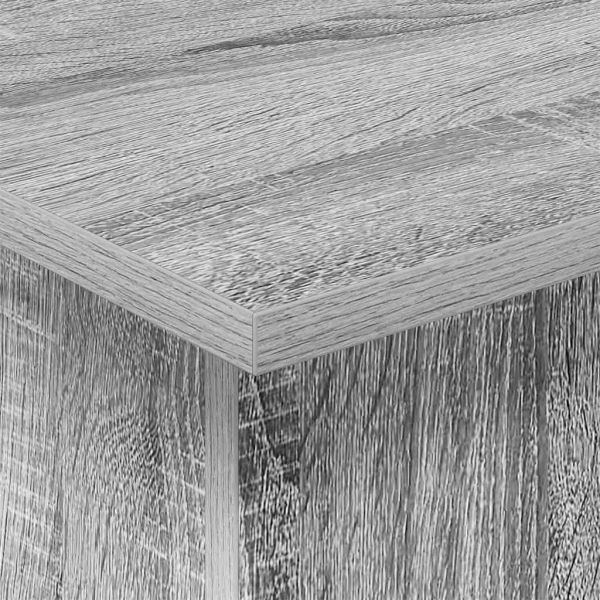 Крайна масичка Сив Сонома 35,5 x 35 x 40 см Инженерно дърво